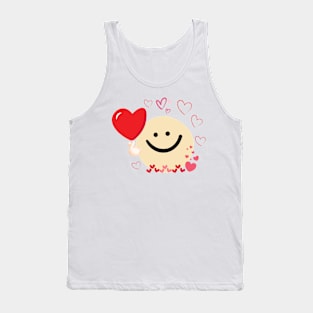 Love from cute smiley face cartoon. Tank Top